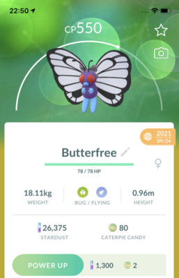 Butterfree Fashion Week Trade - Pokemon GO Trade