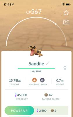 Sandile Trade - Pokemon GO Trade