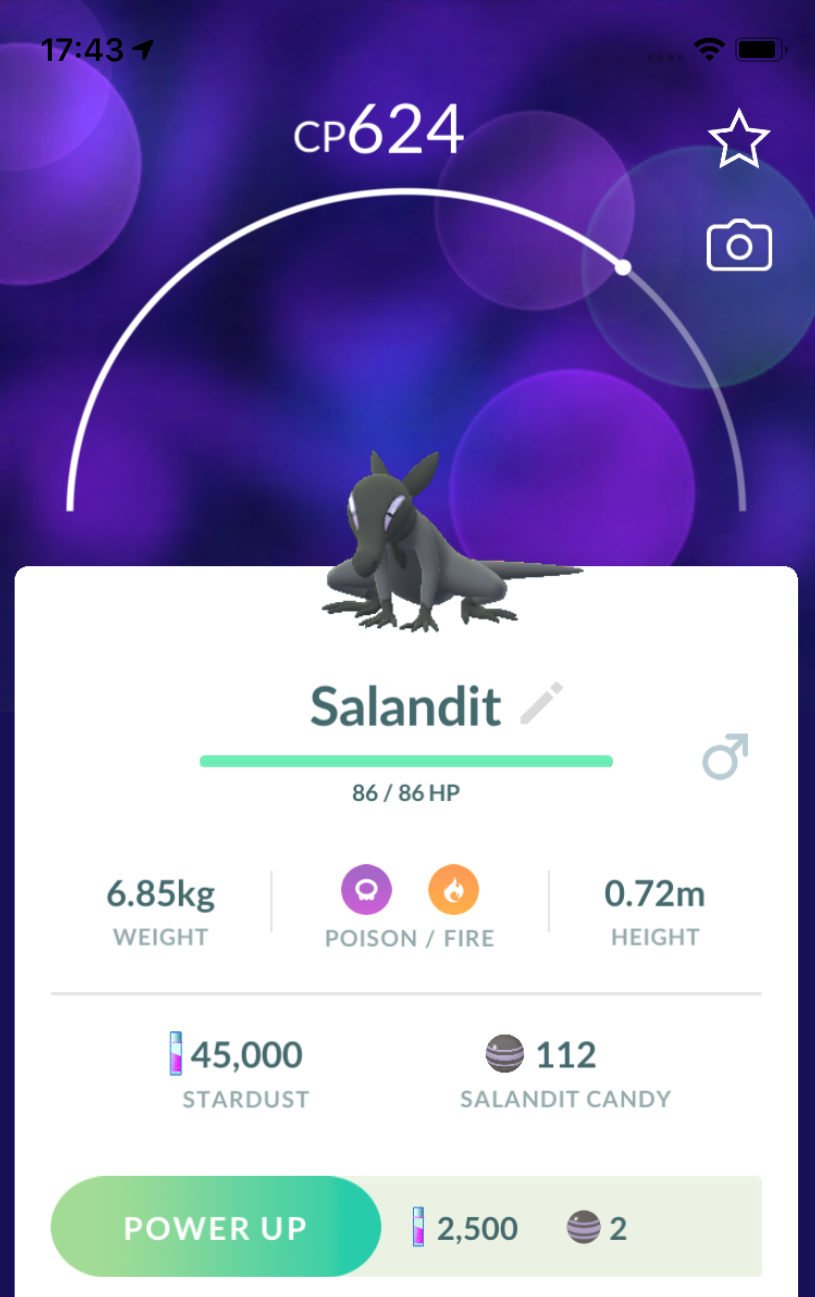 Salandit Male Trade - Pokemon GO Trade
