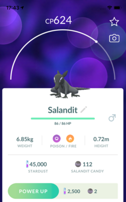 Salandit Male Trade - Pokemon GO Trade