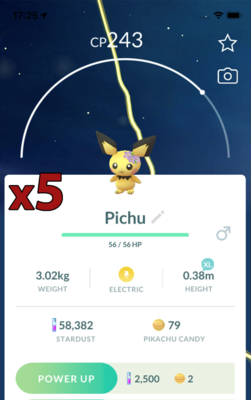 Pichu with Flowers Trades [x5] - Pokemon GO Trade