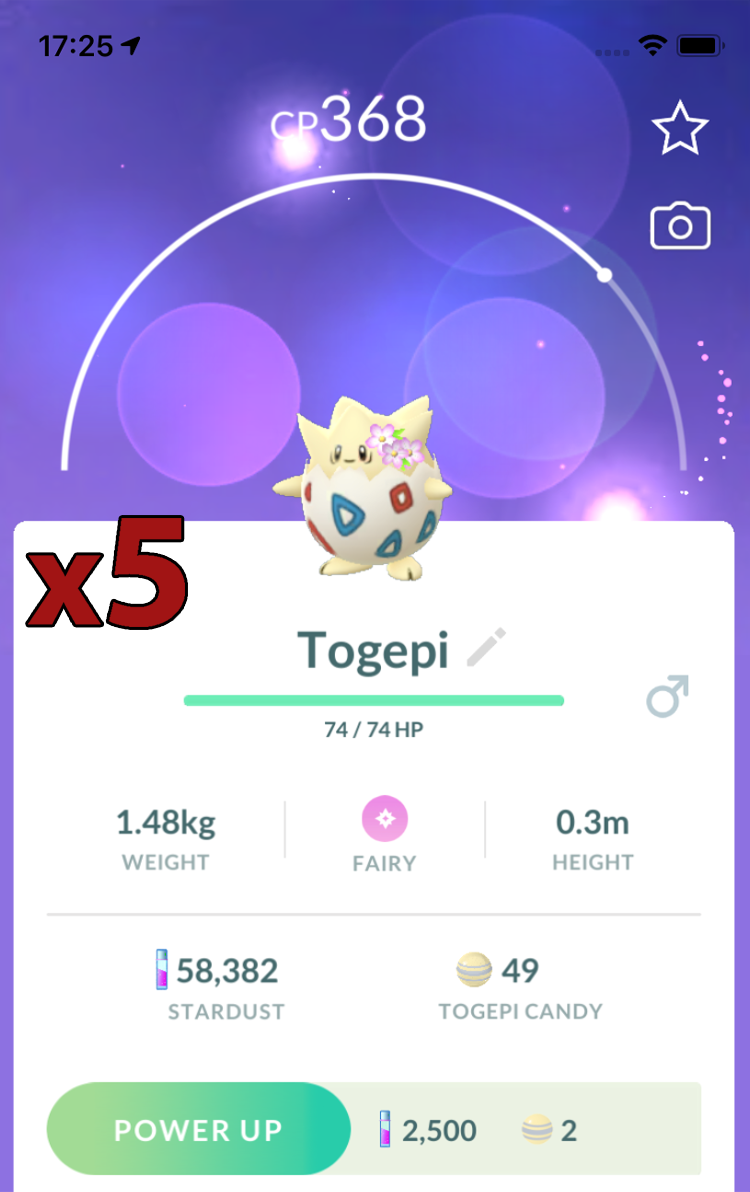 Togepi with Flowers Trades [x5] - Pokemon GO Trade