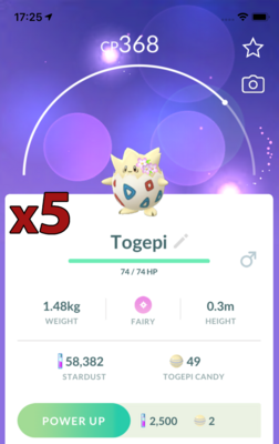 Togepi with Flowers Trades [x5] - Pokemon GO Trade