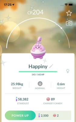 Shiny Happiny with Flowers Trade - Pokemon GO Trade