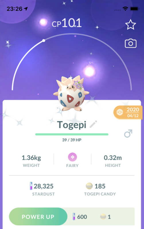 #453 - Shiny Togepi with Flowers Trade - Pokemon GO Trade