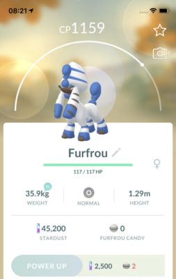 Furfrou Pharaoh Trim Trade - Pokemon GO Trade