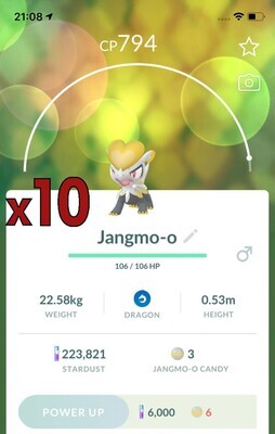 Jangmoo Trades (Jangmo-o Trades) [x10] - Pokemon GO Trade