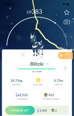 Shiny Blitzle Trade - Pokemon GO Trade