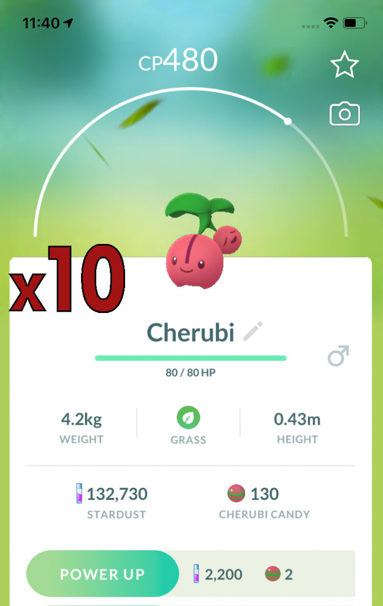 Cherubi Trades [x10] - Pokemon GO Trade