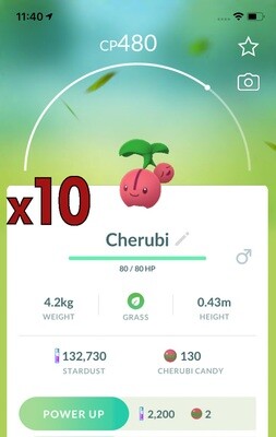 Cherubi Trades [x10] - Pokemon GO Trade