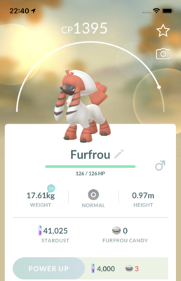 Furfrou Kabuki Trim Trade - Pokemon GO Trade