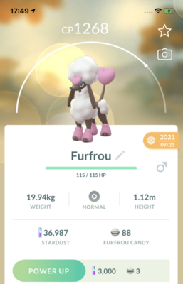 Furfrou Heart Trim Trade - Pokemon GO Trade