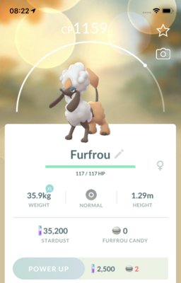 Furfrou Diamond Trim Trade - Pokemon GO Trade