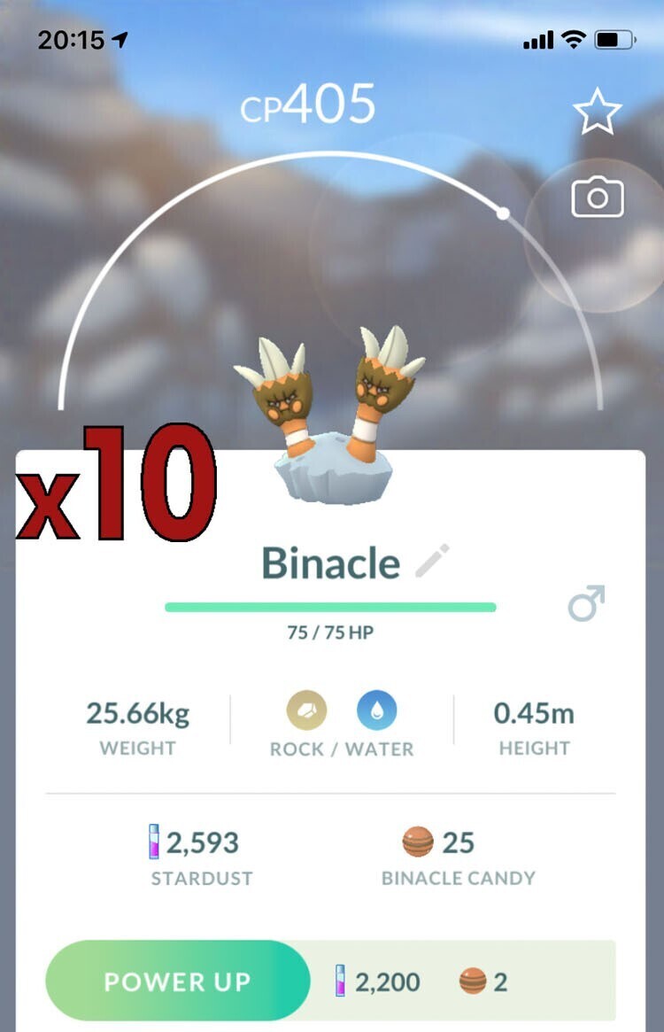 Binacle [x10] - Pokemon GO Trade