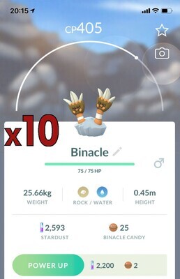 Binacle [x10] - Pokemon GO Trade