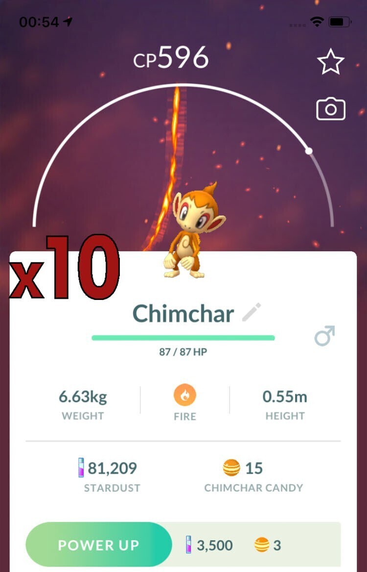 #390 - Chimchar Trades [x10] - Pokemon GO Trade