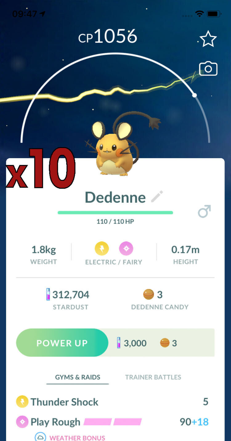 Dedenne Trades [x10] - Pokemon GO Trade