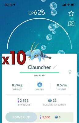 Clauncher [x10] - Pokemon GO Trade