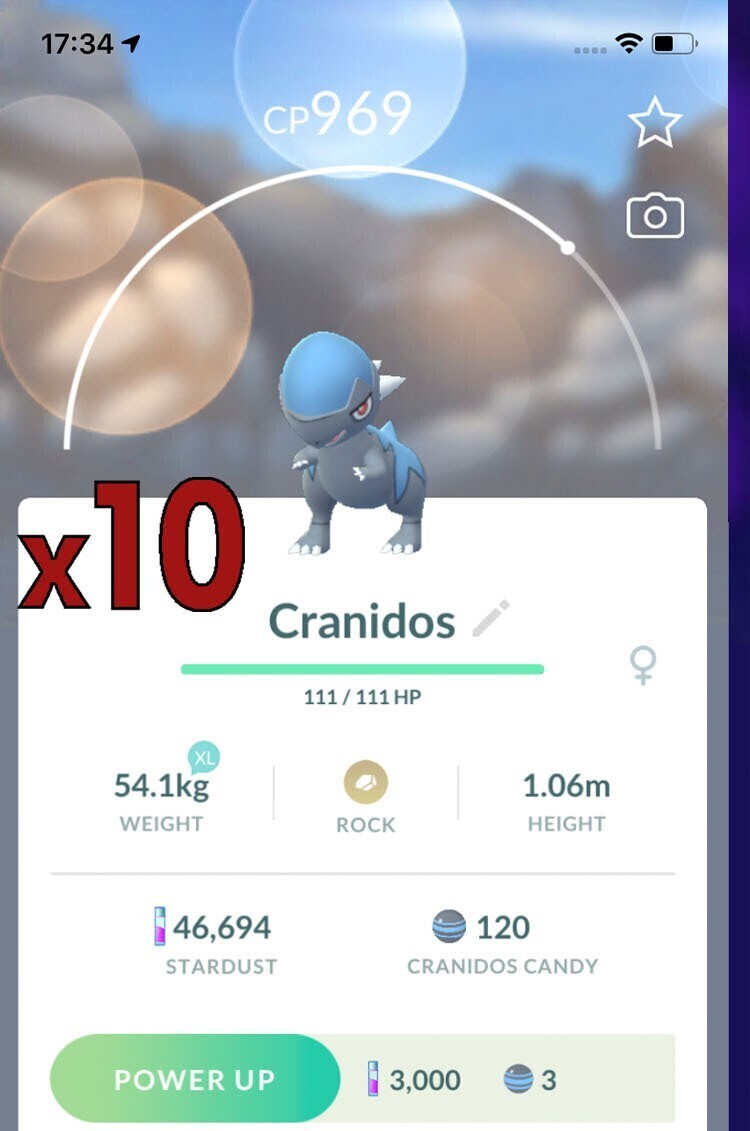 Cranidos Trades [x10] - Pokemon GO Trade
