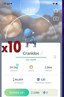 Cranidos Trades [x10] - Pokemon GO Trade