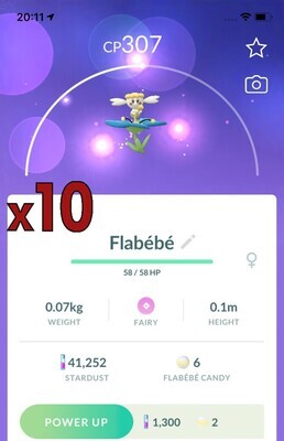 Flabebe Blue Trades [x10] - Pokemon GO Trade