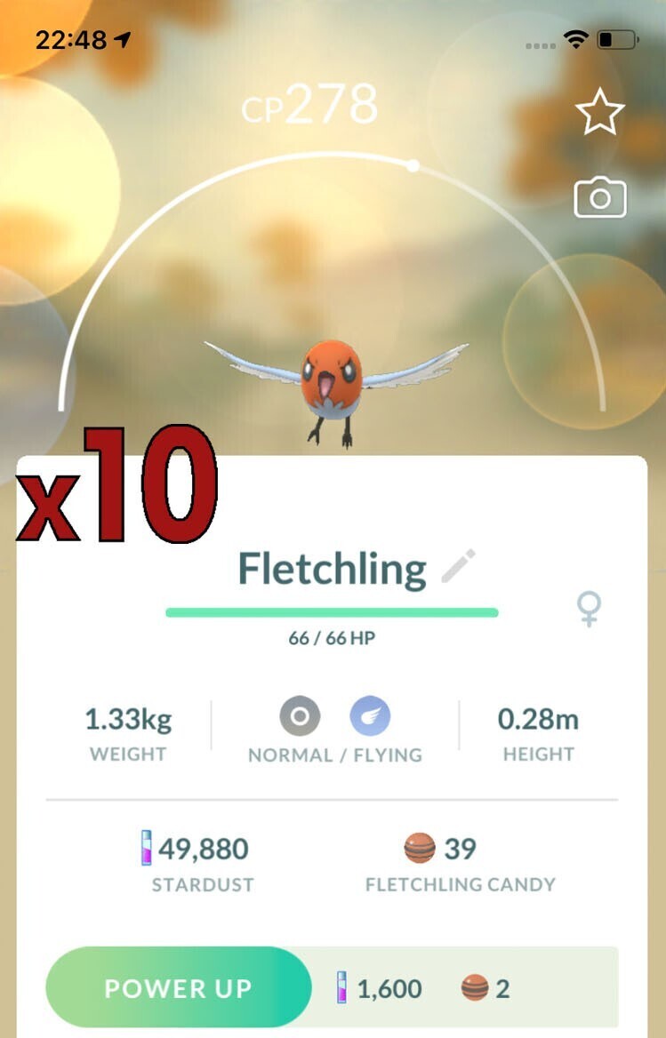 Fletchling Trades [x10] - Pokemon GO Trade