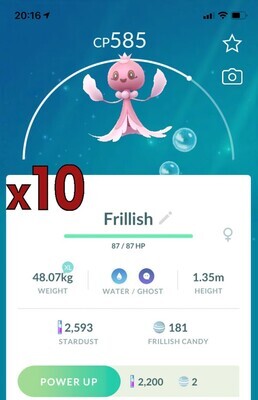 Frillish Female [x10] - Pokemon GO Trade