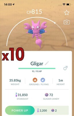 Gligar Trades [x10] - Pokemon GO Trade