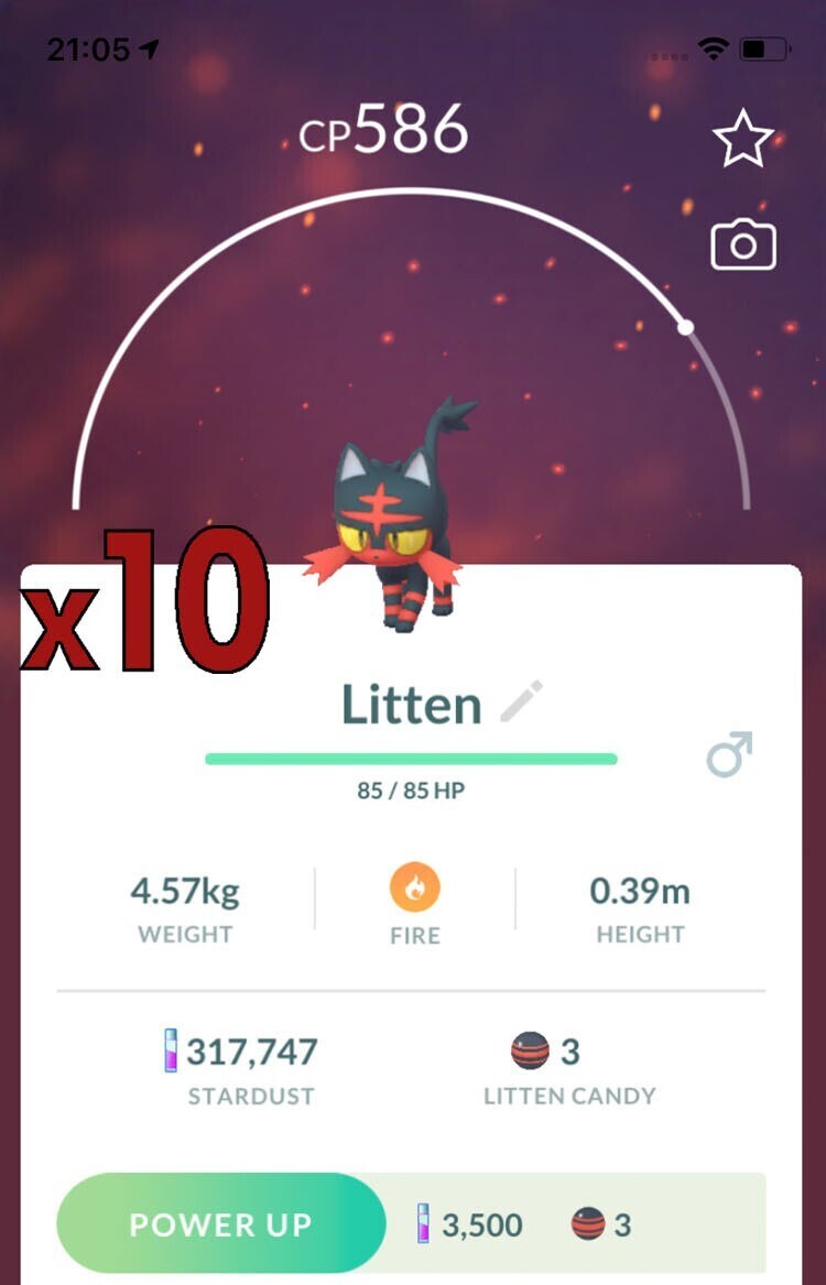 Litten Trades [x10] - Pokemon GO Trade