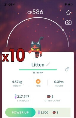 Litten Trades [x10] - Pokemon GO Trade