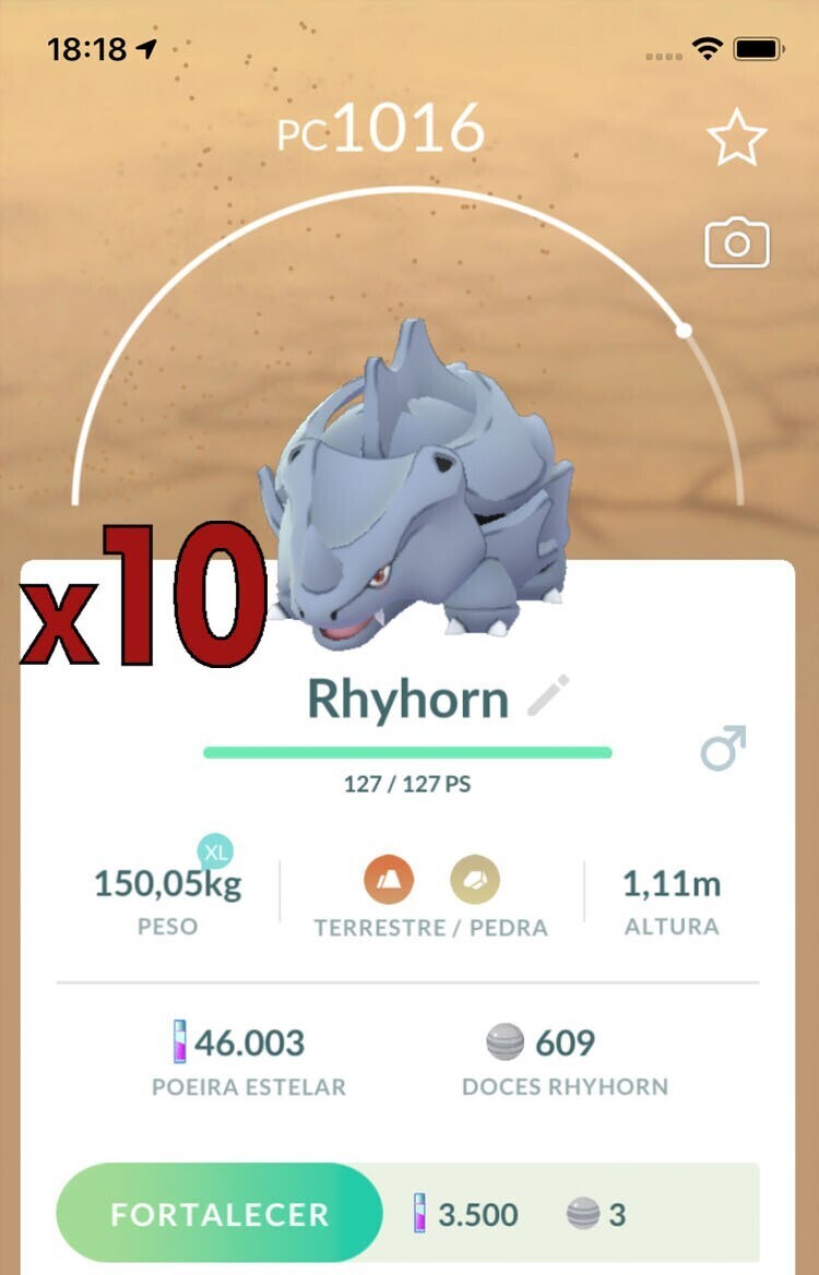 Rhyhorn Trades [x10] - Pokemon GO Trade
