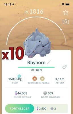 Rhyhorn Trades [x10] - Pokemon GO Trade