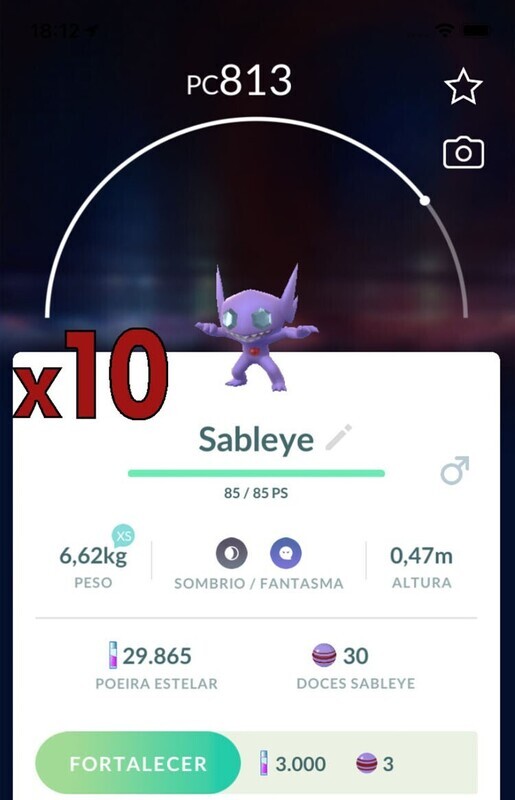 #302 - Sableye Trades [x10] - Pokemon GO Trade