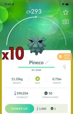 Pineco Trades [x10] - Pokemon GO Trade