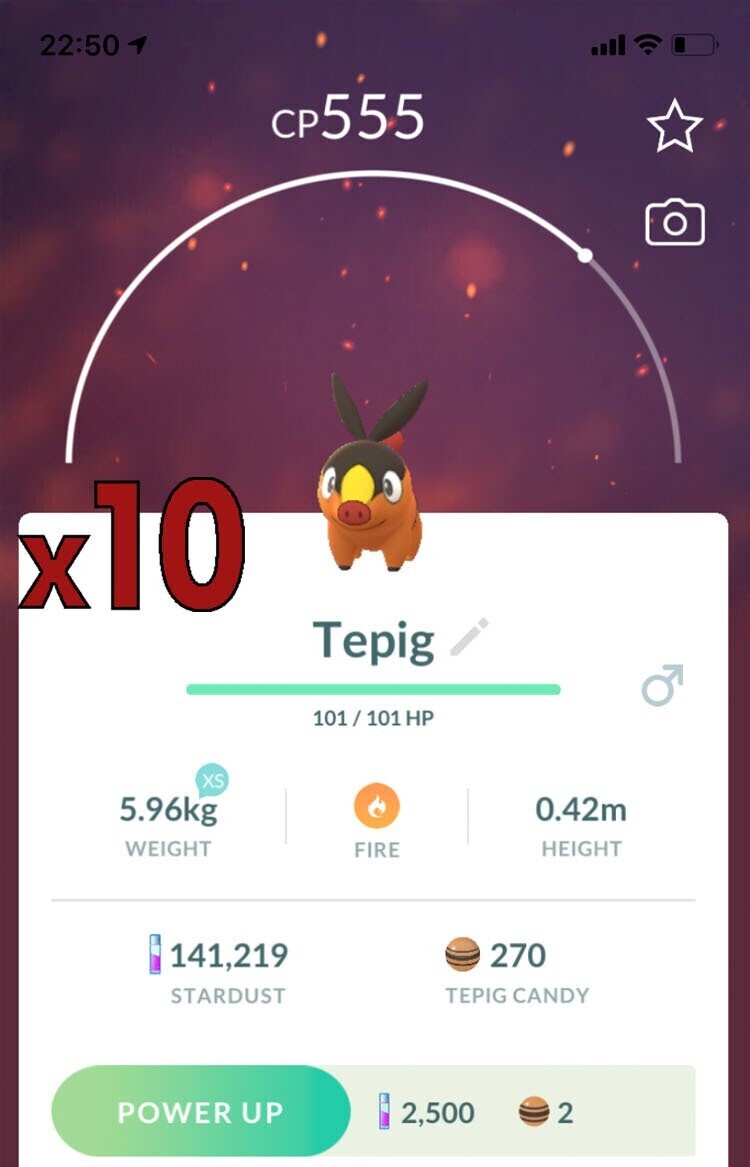 Tepig Trades [x10] - Pokemon GO Trade