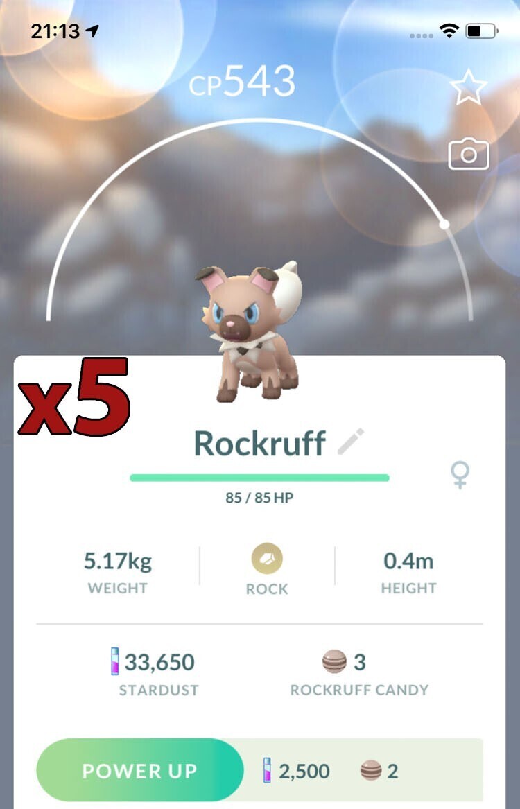 Rockruff Trades [x5] - Pokemon GO Trade