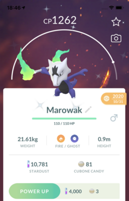 Shiny Alolan Marowak Trade - Pokemon GO Trade
