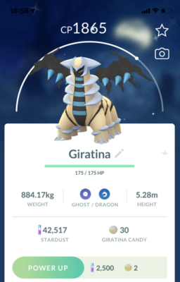 Shiny Giratina Altered Form Trade - Pokemon GO Trade