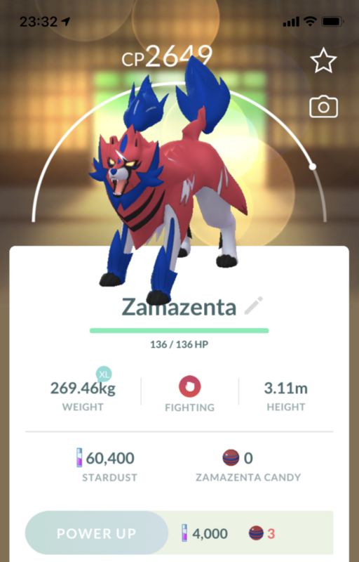 #889 - Zamazenta Lv25 Trade - Pokemon GO Trade