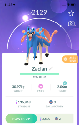 Zacian Trade - Pokemon GO Trade
