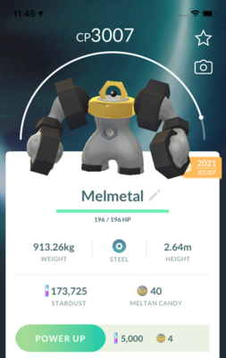 #809 - Melmetal Lv30 Trade - Pokemon GO Trade