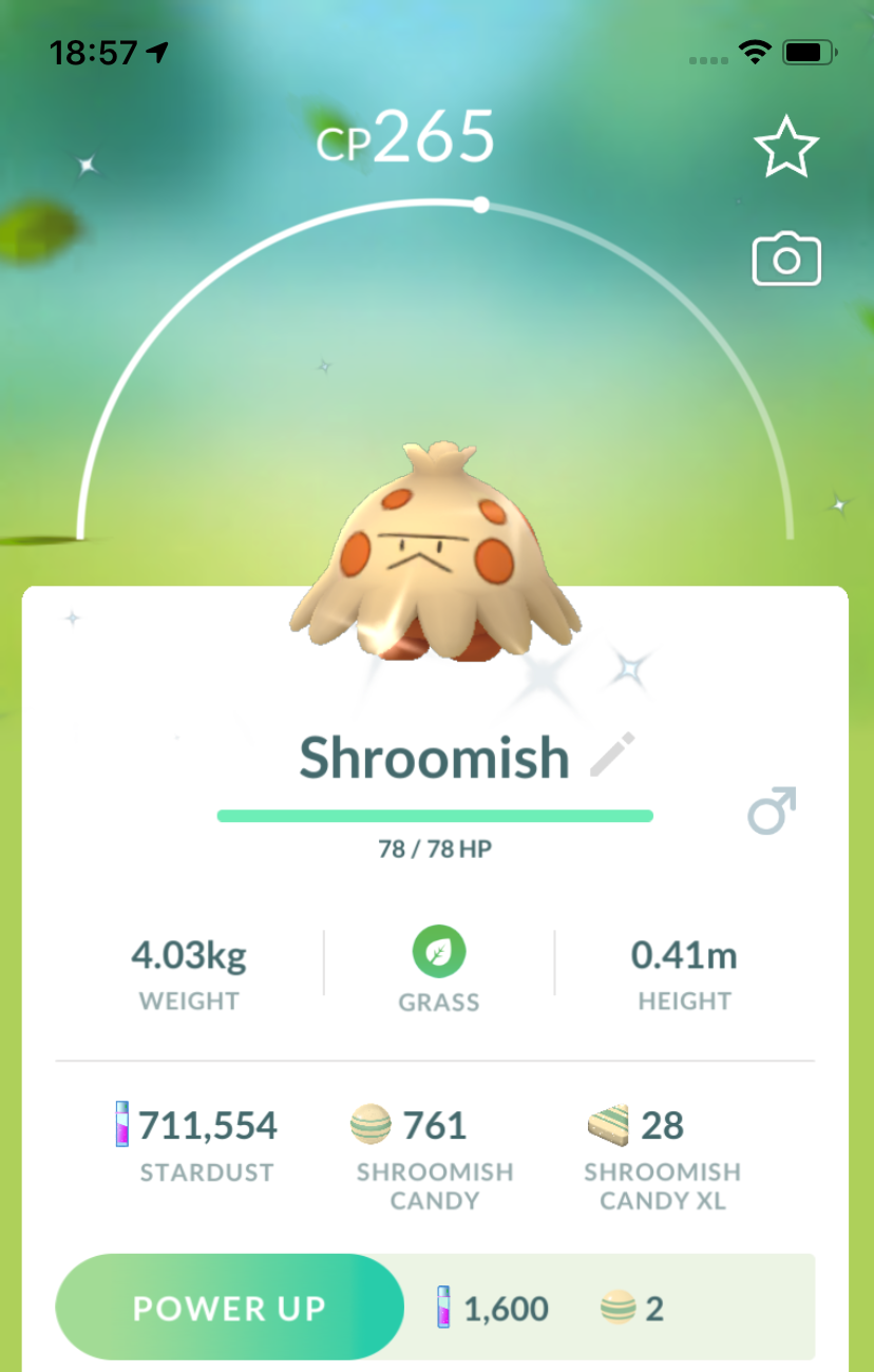 #285 - Shiny Shroomish Trade - Pokemon GO Trade