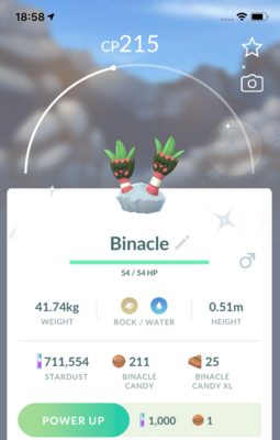 Shiny Binacle Trade - Pokemon GO Trade