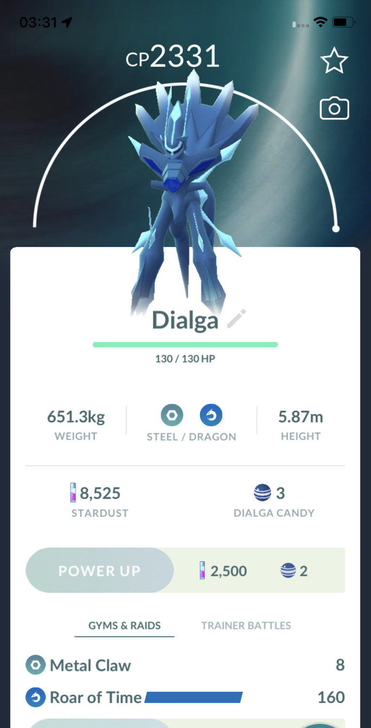 Dialga Origin Form [Roar of Time] - Pokemon GO Trade Service
