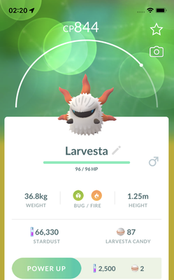 Larvesta Trade - Pokemon GO Trade Service