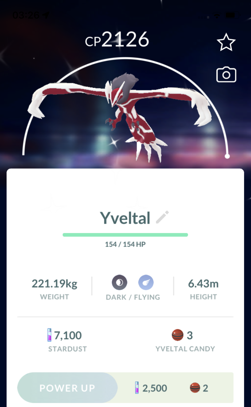 #717 - Shiny Yveltal - Pokemon GO Trade Service