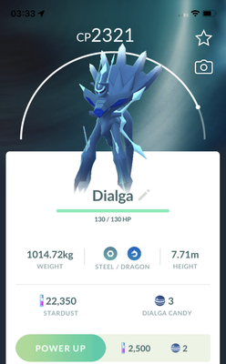 Dialga Origin Form - Pokemon GO Trade Service