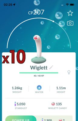 Wiglett [x10] - Pokemon GO Trade Service