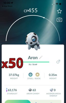 Aron [x50] - Pokemon GO Trade Service