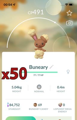 Buneary [x50] - Pokemon GO Trade Service